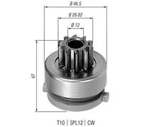 PINION, STARTER MAGNETI MARELLI 940113020423