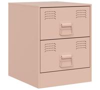 Bedside Cabinets Bed Table Nightstand Side Table Bed Cabinet Steel vidaXL