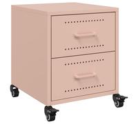 (pink, 1 pcs) vidaXL Bedside Cabinet Nightstand Bed Table Bed Cabinet Olive Green Steel