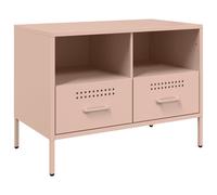 (pink, 1 pcs) vidaXL TV Cabinets TV Stand TV Unit Hifi Cabinet 2 pcs Black Cold-rolled Steel