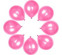 SHATCHI Metallic Pink 10 Pack, Large 12 Inch Thick Latex Biodegradable Helium Party Birthday, Wedding, Baby Shower, Valentine's Day Events Decoration for Balloon Arch Garland, 10pcs
