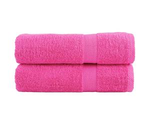 (pink, 100 x 150 cm) vidaXL Premium Sauna Towels Absorbent Bath Towel 2 pcs Grey 600gsm 100% Cotton