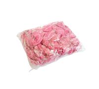 (Pink) 100pcs Individual Package Disposable PE Bath Shower Caps Waterproof Dustproof Shower Bag Bath Protective Strip Caps for Spa Hair Salon