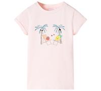(pink, 104 (3-4y)) Kids' T-shirt Short Sleeves Children's T Shirt Tee Kids' Top Cartoon Design