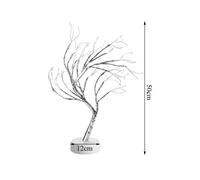 (Pink) 108LED USB Copper Wire Firefly Tree Touch Control Night Lamp Christmas String Light Holiday Decoration