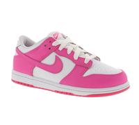 Nike Younger Girls Trainers Dunk Low Pb Lace Up white laser fuchsia UK Size