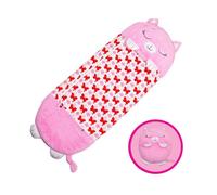 (Pink, 135*50cm/53.15*19.69in) Children Animal Cartoon Sleeping Bag Fashion Comfortable Cute Throw Pillow Gift
