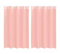 (pink, 140 x 175 cm) vidaXL Voile Curtains with Grommets 2 pcs Apple Green 140x225 cm net curtain