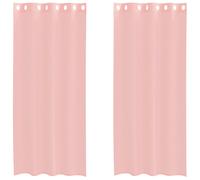 (pink, 140 x 225 cm) vidaXL Voile Curtains with Grommets 2 pcs Apple Green 140x225 cm net curtain