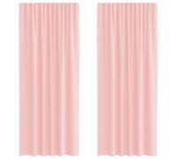 (pink, 140 x 245 cm) vidaXL Voile Curtains 2 pcs net curtain sheer curtain
