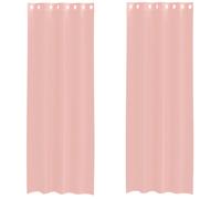 (pink, 140 x 300 cm) vidaXL Voile Curtains 2 pcs net curtain sheer curtain