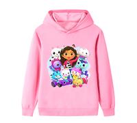 (pink, 150cm) Gabby's Dollhouse Printed Hoodie for Middle and Large Children B1091