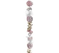 (Pink) 150cm Genuine Pinecone Christmas Garland Tree Fireplace Décor Xmas Door Wreath