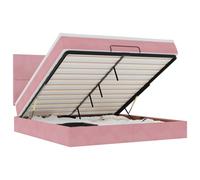 (pink, 160 x 200 cm) vidaXL Ottoman Bed Frame with Mattresses Bed Base Mattress Foundation Velvet