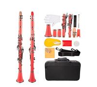 Pink 17-Key Bb Clarinet ABS Clarinet Cupronickel Plated Nickel Kit W/Clarinet+Reeds+Strap+Case Beginner Clarinet