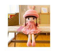 (pink) 1pc Cute Ragdoll Plush Soft Stuffed Doll, Perfect gift for Christmas, Spring Festival, Valentine'S Day