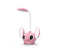 (Pink) 1pc Disney Anime Stitch Desk Lamp Eye Protection Led Night Lights Usb Table Lamp