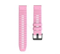 (Pink-22mm, Garmin Fenix 6 Pro) 22 26mm QuickFit Silicone Strap For Garmin Fenix 6X 6X Pro 5 5X 7 7X 3 3HR Band