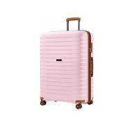 (Pink) 28-Inch Hard Shell Scratch-Resistant PP Luggage with Cup Holder, TSA Lock & Expandable Design-Check-in Luggage For Travel