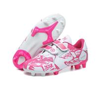 (pink, 28) Kids Soccer Shoes Society FG School Football Boots Cleats Grass Sneakers Boys Girls Outdoor Athletic Training Sports Footwear