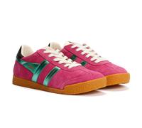 (Pink, 3 (Adults')) Gola Elan Glitz Suede Women's Fuchsia/Emerald/Black Trainers