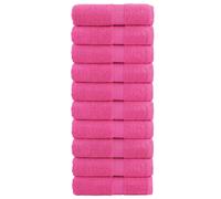 (pink, 30 x 50 cm/ 10 pcs) vidaXL Premium Sauna Towels Guest Bath Towel 10 pcs Grey 600gsm 100% Cotton