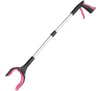 (Pink) 31" Folding Litter Picker Reacher Grabber Stick