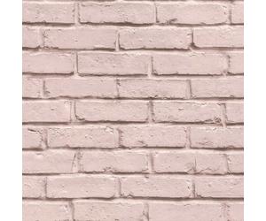 (Pink 35856-3) AS Creation Realistic 3D Brick Wall Stone Feature Wallpaper Rustic Effect Vinyl