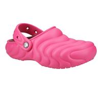 (Pink, 4 (Adults')) Crocs Classic Lined Overpuff Thermoplastic Women's Dragon Fruit Clogs