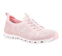 (Pink, 4 (Adults')) Skechers Glide Step Textile Women's Rose Trainers