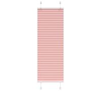 vidaXL Pleated Blind Pink 40x150 cm Fabric Width 39.4 cm Polyester