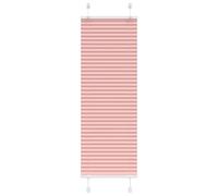 vidaXL Pleated Blind Pink 45x150 cm Fabric Width 44.4 cm Polyester