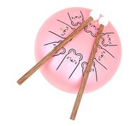 Pink 5.5 Inch Steel Tongue Drum Instrument for Beginners