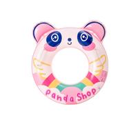 (Pink, 50 cm) Cartoon Rainbow Childrens Panda Pattern With Handle Inflatable Swimming Ring