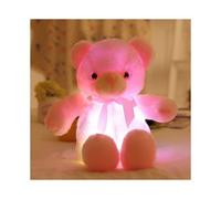 (Pink, 50cm) Creative Light Up LED Inductive Teddy Bear Stuffed Animals Plush Toy Colorful Glowing Teddy Bear