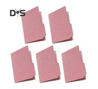 (pink, 5pcs) 5/10/20/50Pcs Mini Book Review Folder Expanding Organizer Collection Book with 100 Pockets Organizer File Folder