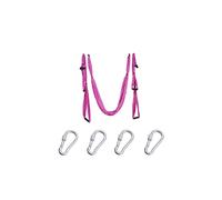 (Pink) 6 Handles Aerial Yoga Hammock Flying Swing Anti gravity Pilates Exercises Device