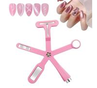 Pink 6-in-1 Nail Art Cat Eye Magnet Cat Eye Gel Nail Polish, Versatile Cat Eye Magnet for Nails, Nail Magnet Tool Nail Magnets Supplies for Nail Art Cat Eye Magnet, Good Magnetic Properties Tool