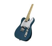 Pink 6 String Electric Guitar With Maple Edges Blues Pop Style Beginner Electric Guitar