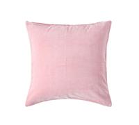 (Pink, 60 x 60 cm) Velvet Cushion Cover
