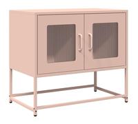 (pink, 68 cm) vidaXL TV Cabinet White 68x39x60.5 cm Cold-rolled Steel tv stand tv sideboard