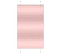 vidaXL Pleated Blind Pink 70x100 cm Fabric Width 69.4 cm Polyester