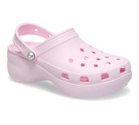 (Pink, 8 (Adults')) Crocs Classic Platform Thermoplastic Women's Pink Milk Clogs