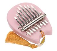 Pink 8 Key Acrylic Thumb Piano Bear Shape Mini Kalimba