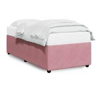 (pink, 80 x 200 cm) vidaXL Bed Frame Home Bed Base Mattress Foundation Dark Grey 80x200 cm Velvet
