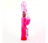 Pink 9 inche Ultra Realistic Thermoplastic Rampant Rabbit Rotating Vibrator Dildo Sex Toy USB Adult Men & Women Toy with Dual Powerful Motor＆12 Vibrater Modes