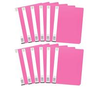 Pink A4 Display Folder, 20 Pockets 40 views pages - Presentation Document Folder with Clear Plastic Sleeves, Presentation Project Folders for Certificates, Artwork, Menu Card, Music Sheet (Pack of 12)
