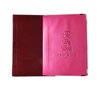Pink AA Bookcover with Big Book Study Edition of Alcoholics Anonymous Included You Get Both