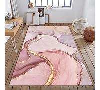 Pink Abstract Gilded Texture Washable Area Rug, Modern Art Carpet Foldable Soft Non Slip Rug For Living Room Bedroom Sitting Room Family Room Multi, 60 X 90 Cm -1D7S