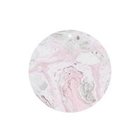 (Pink Abstract Ink Marble Gray Artistic) Printed Paper Car Air Freshener Lavender Scented Hanging Odor Remover 10/40/100 Pcs for Vehicle Home Closet Wardrobe - Round Shape